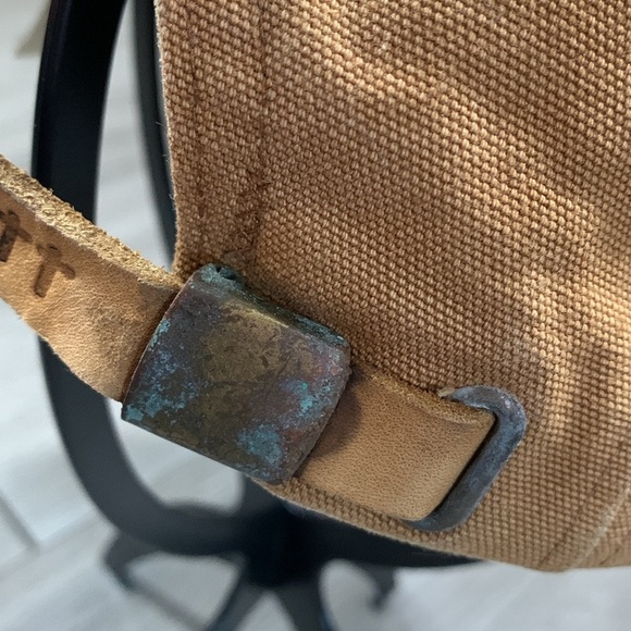 Carhartt Vintage Made in USA Embroidered Adjustable Leather Strap A145 BRN Cap - Picture 6 of 9